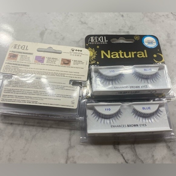 New Ardell Eyelash Bundle of 3 110 Blue to enhance brown eyes - Picture 2 of 3